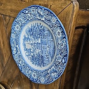 Liberty blue plate small chip.